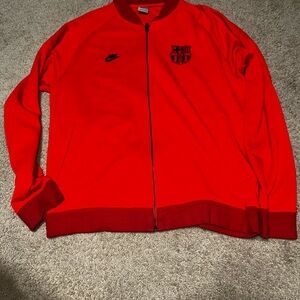 Nike Men's Barcelona, orange and Red Jacket